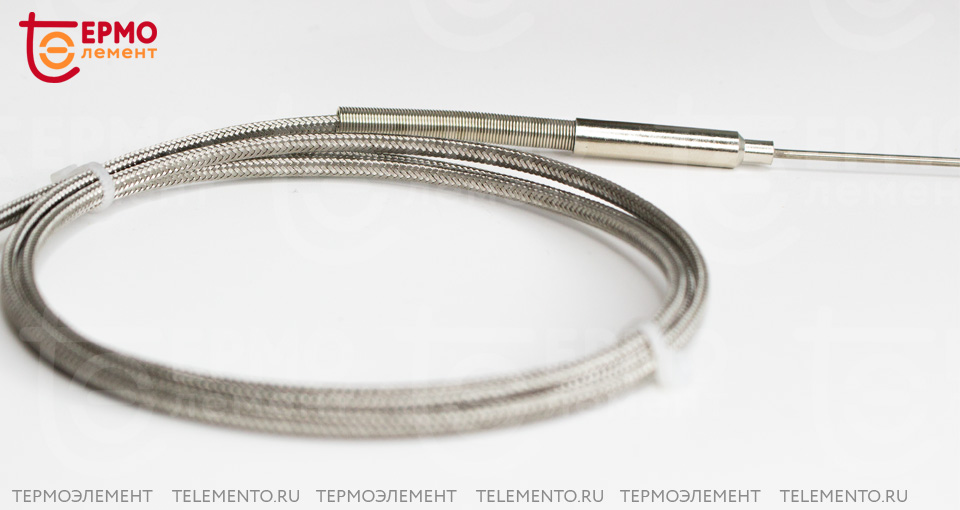 Термопара ТЭИ-02 тип K, 1.5 x 100 мм, вывод 2 м фото №5 Термоэлемент